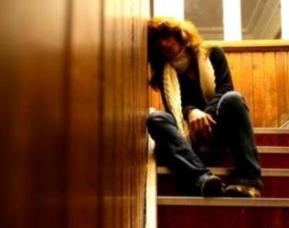Girl on stairs