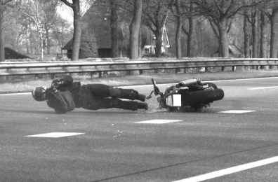 Motorcycle skid out