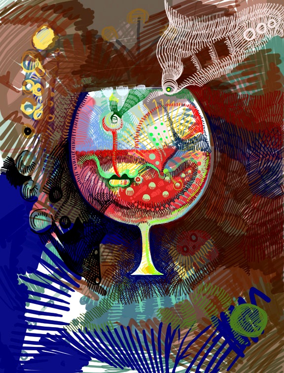 glass of wine