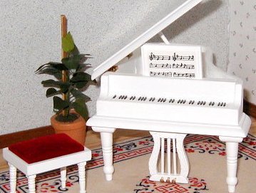 White piano